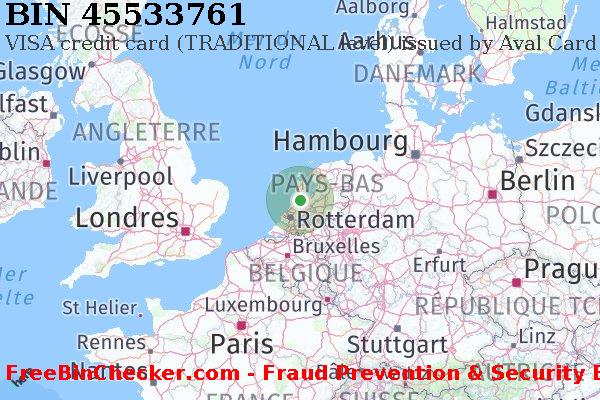 45533761 VISA credit The Netherlands NL BIN Liste 