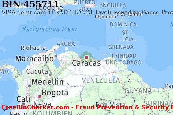 455711 VISA debit Venezuela VE BIN-Liste