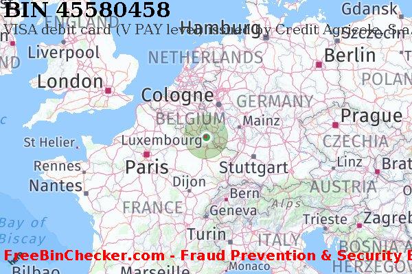 45580458 VISA debit Luxembourg LU BIN List
