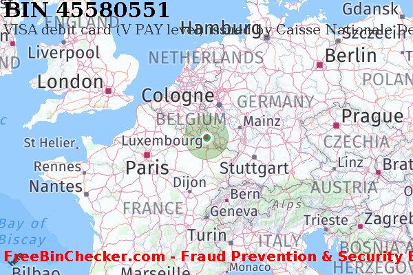 45580551 VISA debit Luxembourg LU बिन सूची