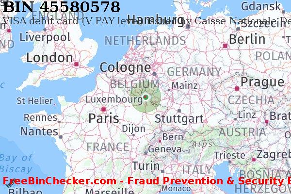 45580578 VISA debit Luxembourg LU बिन सूची