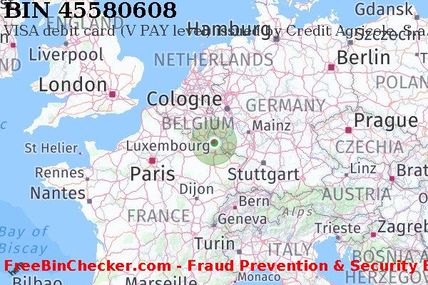 45580608 VISA debit Luxembourg LU BIN List