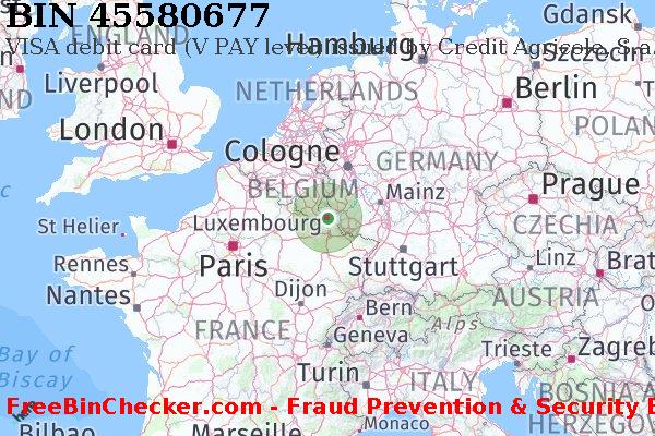 45580677 VISA debit Luxembourg LU BIN List