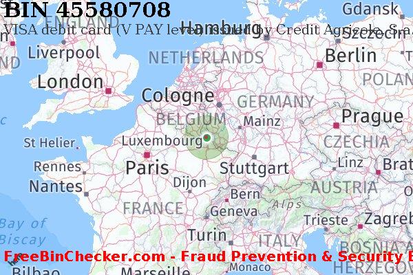 45580708 VISA debit Luxembourg LU BIN List