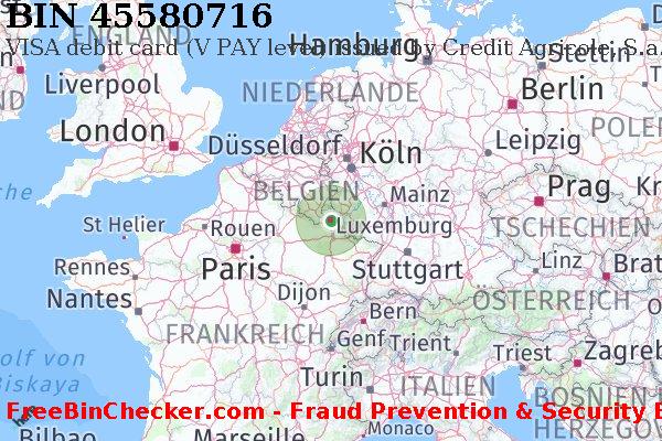 45580716 VISA debit Luxembourg LU BIN-Liste