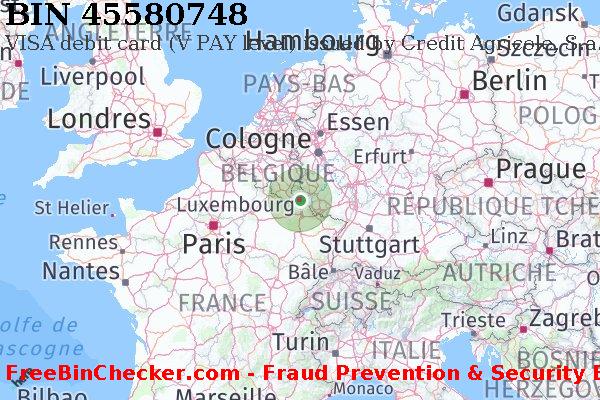 45580748 VISA debit Luxembourg LU BIN Liste 