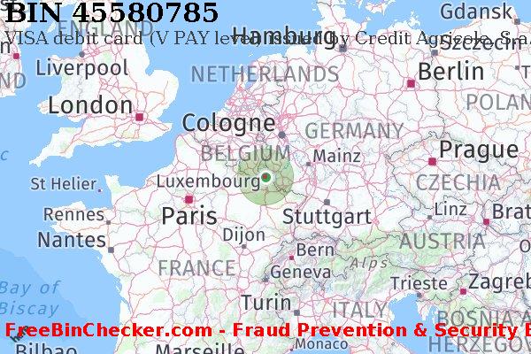45580785 VISA debit Luxembourg LU BIN List