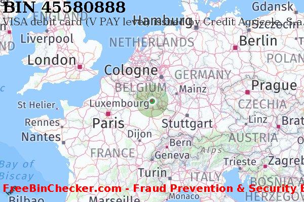 45580888 VISA debit Luxembourg LU BIN List