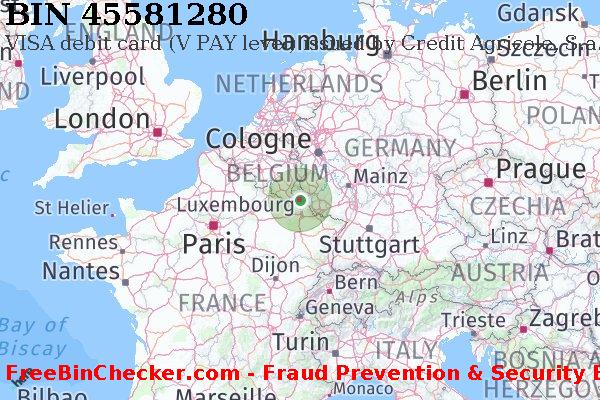 45581280 VISA debit Luxembourg LU BIN List