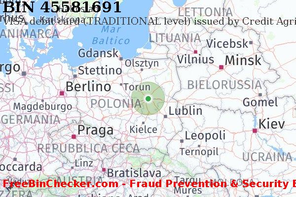 45581691 VISA debit Poland PL Lista BIN