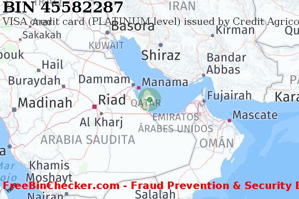 45582287 VISA credit Qatar QA Lista de BIN