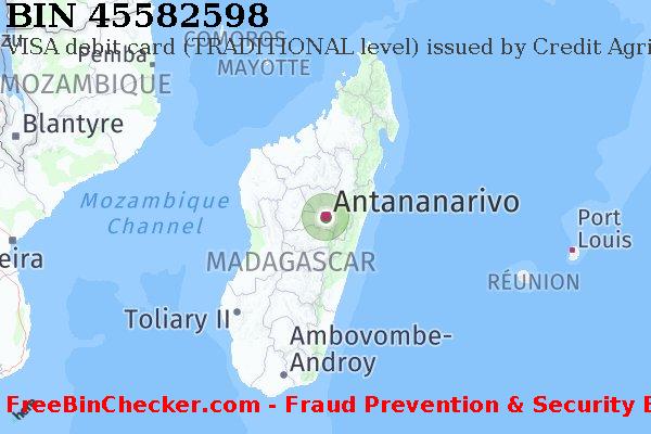 45582598 VISA debit Madagascar MG BIN List