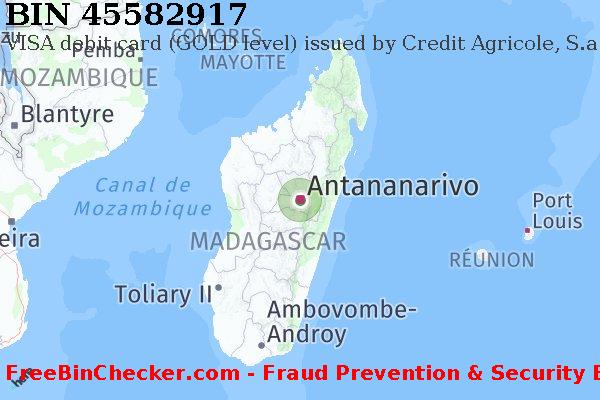 45582917 VISA debit Madagascar MG BIN Liste 