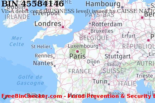 45584146 VISA debit France FR BIN Liste 
