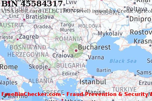 45584317 VISA debit Romania RO BIN Lijst