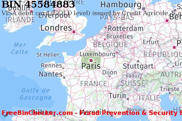 45584883 VISA debit France FR BIN Liste 