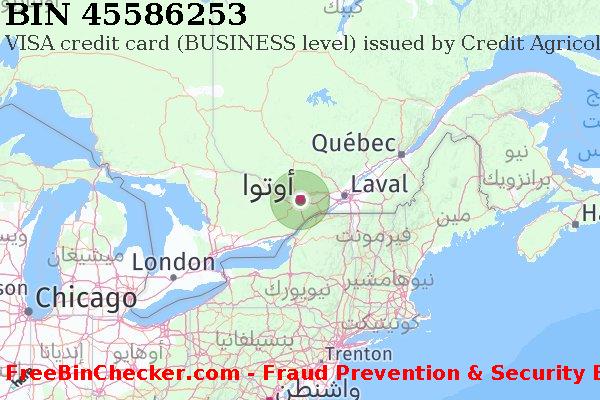 45586253 VISA credit Canada CA قائمة BIN