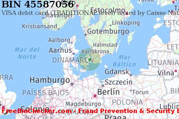 45587056 VISA debit Denmark DK Lista de BIN