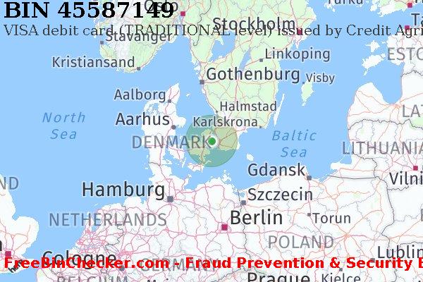 45587149 VISA debit Denmark DK BIN List