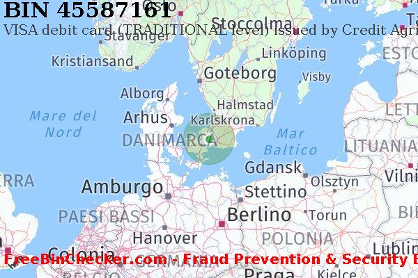 45587161 VISA debit Denmark DK Lista BIN