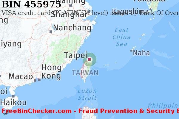 455975 VISA credit Taiwan TW BIN List