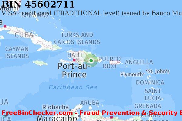 45602711 VISA credit Dominican Republic DO BIN List