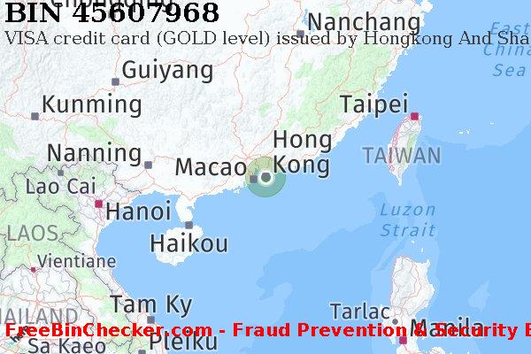 45607968 VISA credit Hong Kong HK बिन सूची