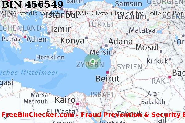 456549 VISA credit Cyprus CY BIN-Liste