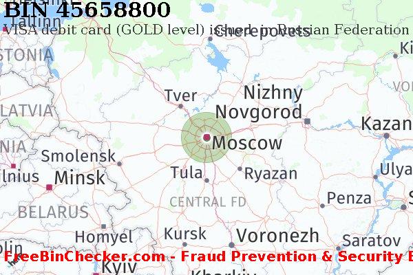 45658800 VISA debit Russian Federation RU BIN List