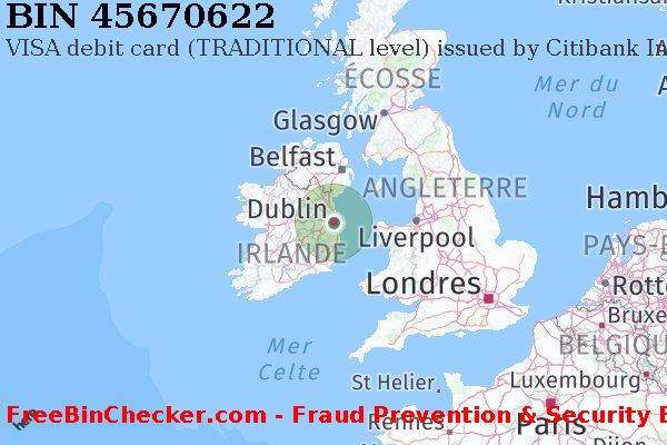 45670622 VISA debit Ireland IE BIN Liste 
