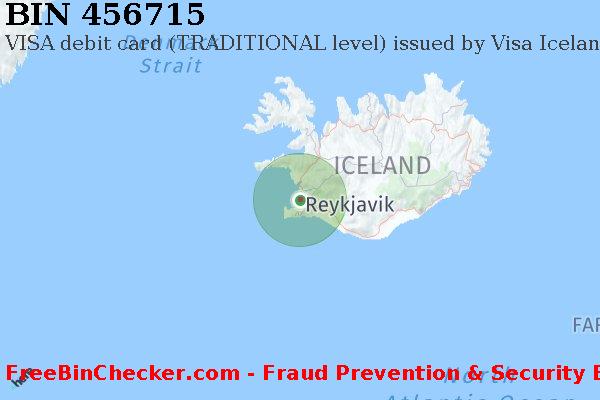 456715 VISA debit Iceland IS বিন তালিকা