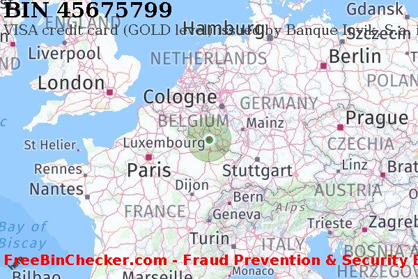 45675799 VISA credit Luxembourg LU BIN List