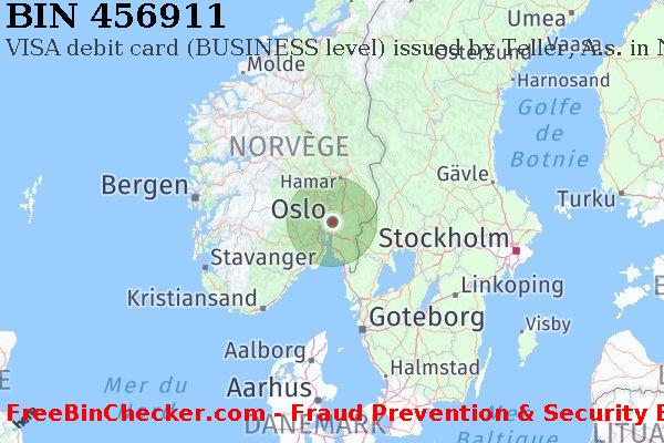 456911 VISA debit Norway NO BIN Liste 