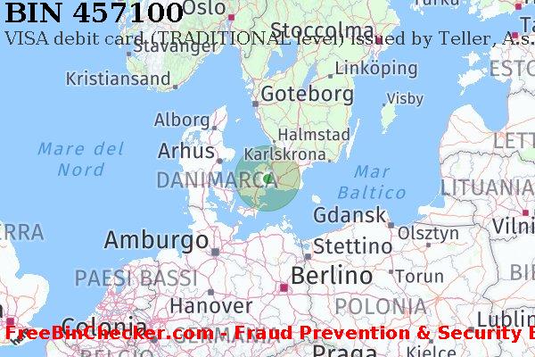 457100 VISA debit Denmark DK Lista BIN