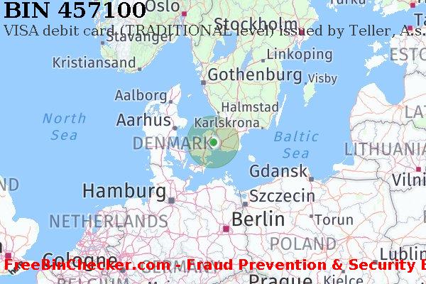 457100 VISA debit Denmark DK Lista de BIN