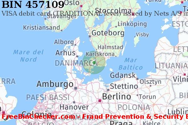 457109 VISA debit Denmark DK Lista BIN