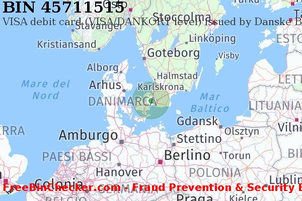 45711515 VISA debit Denmark DK Lista BIN