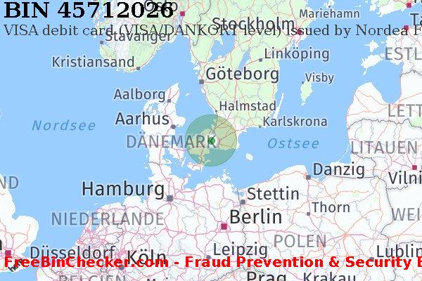 45712026 VISA debit Denmark DK BIN-Liste