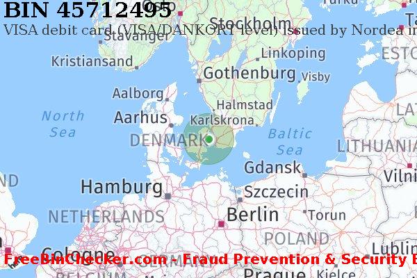 45712495 VISA debit Denmark DK बिन सूची