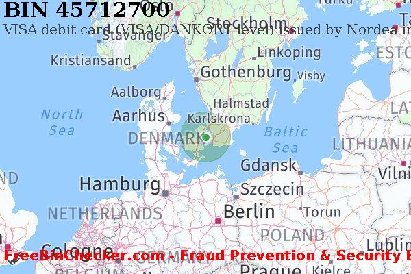 45712700 VISA debit Denmark DK BIN List