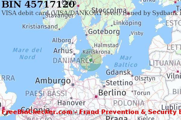 45717120 VISA debit Denmark DK Lista BIN