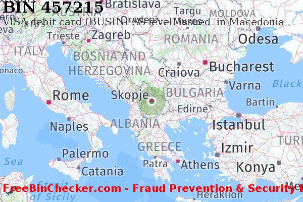 457215 VISA debit Macedonia MK BIN List