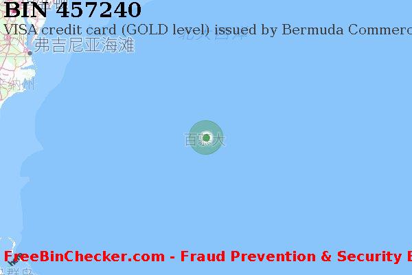457240 VISA credit Bermuda BM BIN列表