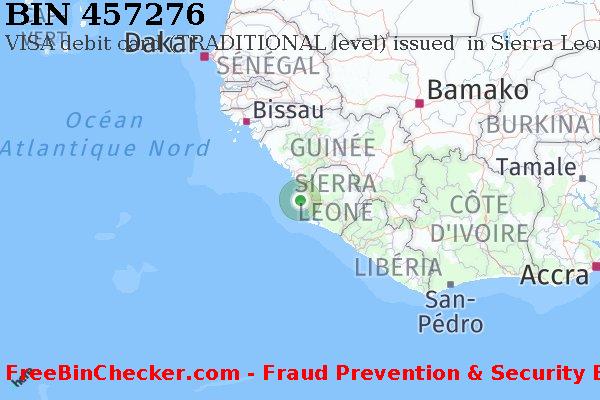 457276 VISA debit Sierra Leone SL BIN Liste 