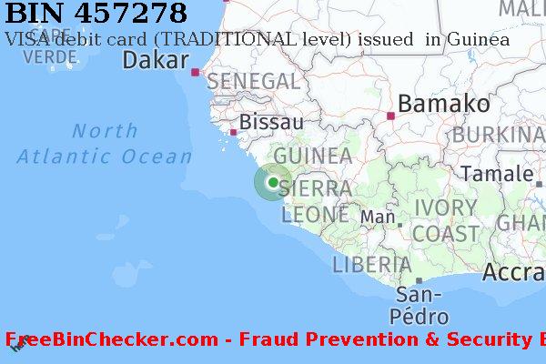 457278 VISA debit Guinea GN BIN List