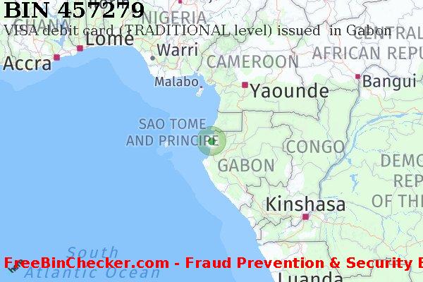 457279 VISA debit Gabon GA BIN List