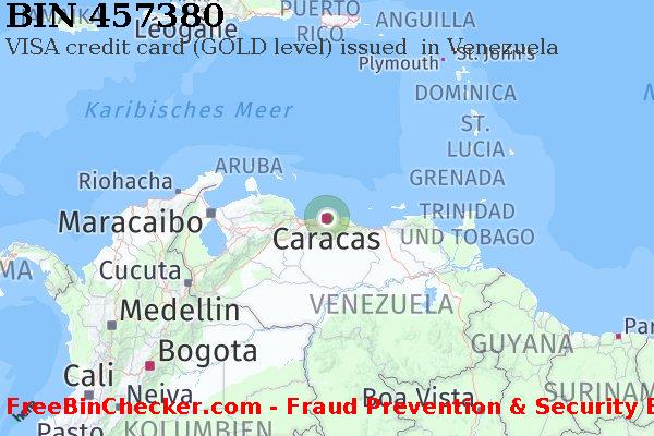 457380 VISA credit Venezuela VE BIN-Liste