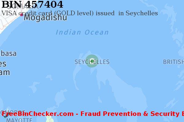 457404 VISA credit Seychelles SC BIN List