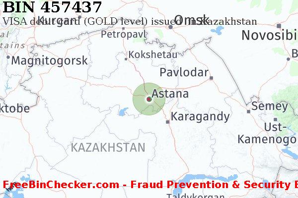 457437 VISA debit Kazakhstan KZ BIN List