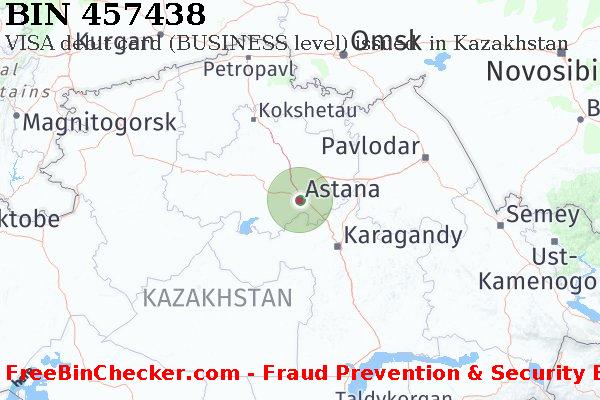 457438 VISA debit Kazakhstan KZ BIN List